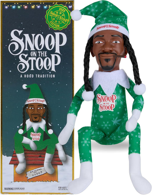 Snoop Dogg Christmas Shelf Décor - 12” Snoop on The Stoop Figurine for Festive Home Styling