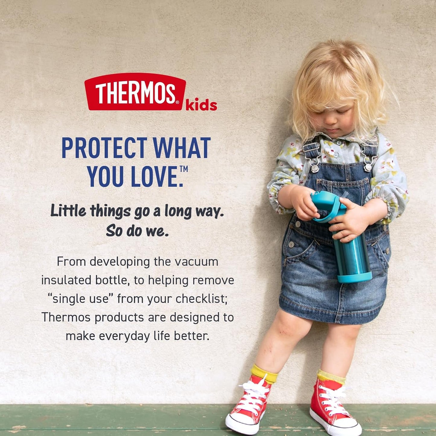 THERMOS FUNTAINER 12 Ounce Stainless Steel Kids Straw Bottle - Vacuum Insulated, Durable Design
