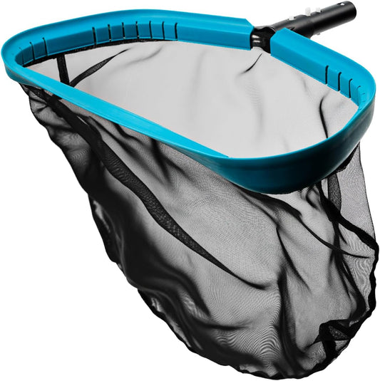 POOLWHALE Pool Skimmer Net - Aluminum Frame with Ultra Fine Nylon Mesh for Effective Leaf & Debris Removal