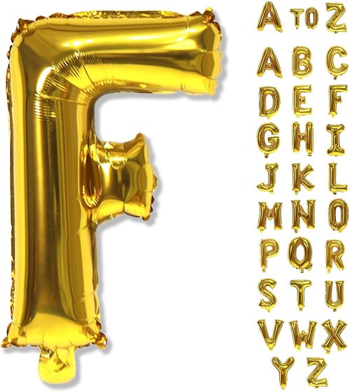 Gold Letter Balloons by [Brand Name] - 40 Inch Self-Inflating Alphabet Balloons for Men’s Birthday & Anniversary Decor