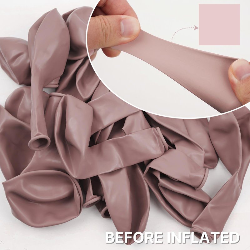 PartyWoo Dusty Pink Balloons 101pcs 12 Inch Boho Blush Lilac Pink Latex Helium Balloons for Princess Birthday Baby Shower Graduation Gender Reveal Anniversary Bachelorette Party Decorations Pink-F54