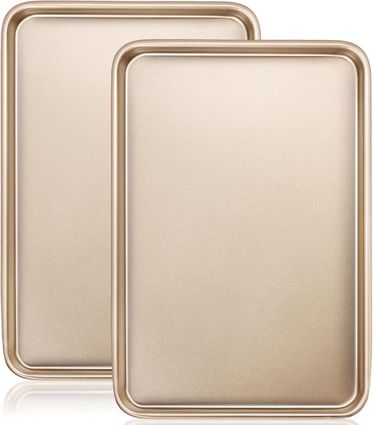 Wildone Baking Sheet Pan Set - Nonstick Carbon Steel Cookie Sheets, Heavy Duty & Easy Clean | 17.5x12 Inch