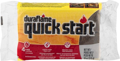 Duraflame Quick Start Firelighters - 10 Pack, Easy Lighting for Campfires & Grills