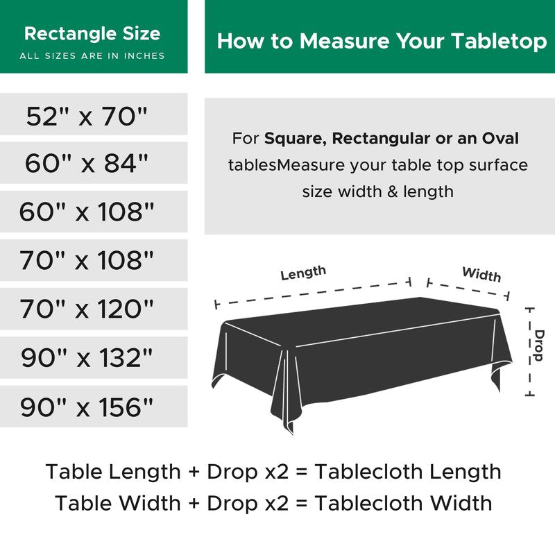 Biscaynebay Textured Fabric Christmas Tablecloths Rectangle 60x84 Inches, Hunter Green Water Resistant Spill Proof Tablecloths for Dining, Kitchen, Wedding and Parties, etc Machine Washable