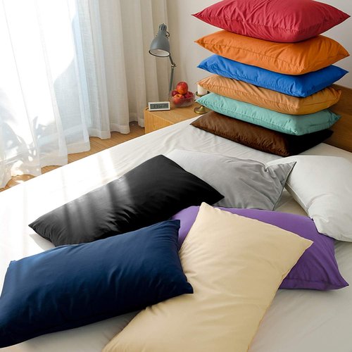 FLXXIE King Pillow Cases - Soft Microfiber Covers with Envelope Closure | Wrinkle, Fade & Stain Resistant, 20x36, Red