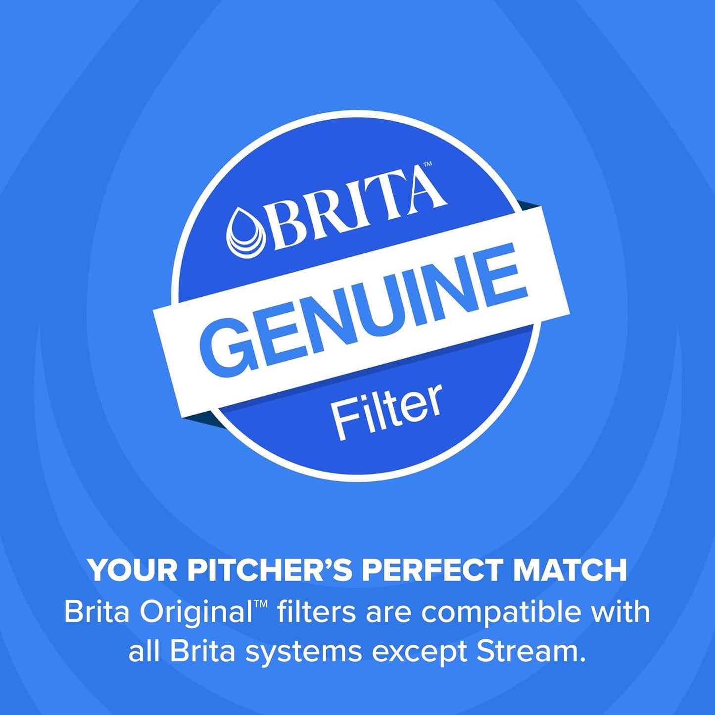 Brita Standard Water Filter - BPA-Free Pitcher Replacement | Lasts 40 Gallons, Includes 2 Filters