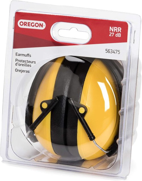 Chainsaw Earmuffs for Hearing Protection - Oregon 563475, Yellow Safety Headphones