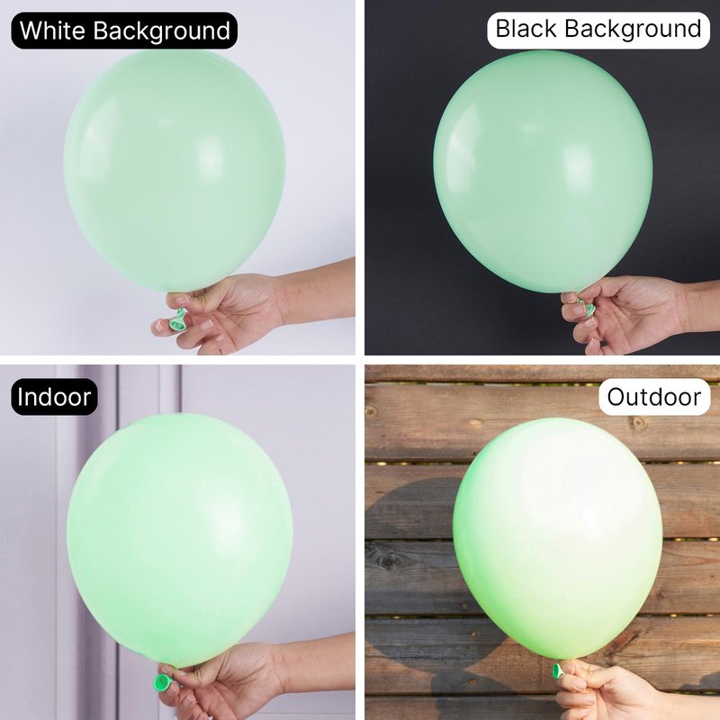 PartyWoo Mint Green Balloons 100 pcs Different Sizes Pack of 36 18 12 10 5 Inch Pastel Light Green Peppermint Balloon Arch Kit Garland for Graduation Baby Shower Birthday Party Decorations Green-Q06