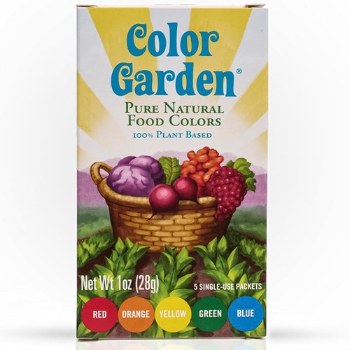 Color Garden Pure Natural Food Coloring - Plant-Based, Vegan, Non-Toxic Liquid Dye | 5 Ct, 1 Oz