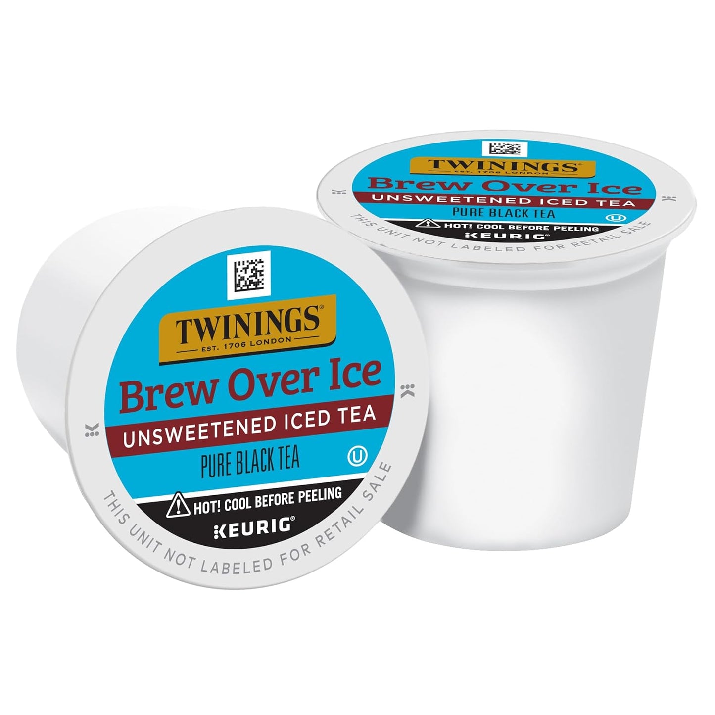 Twinings Brew Over Ice Black Iced Tea K-Cup Pods - Unsweetened, Refreshing & Smooth, 24 Count