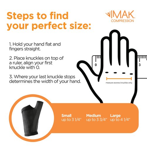 Brownmed IMAK Compression Arthritis Thumb - Compression Sleeve & Stabilizer for Arthritis & Carpal Tunnel Support - Small