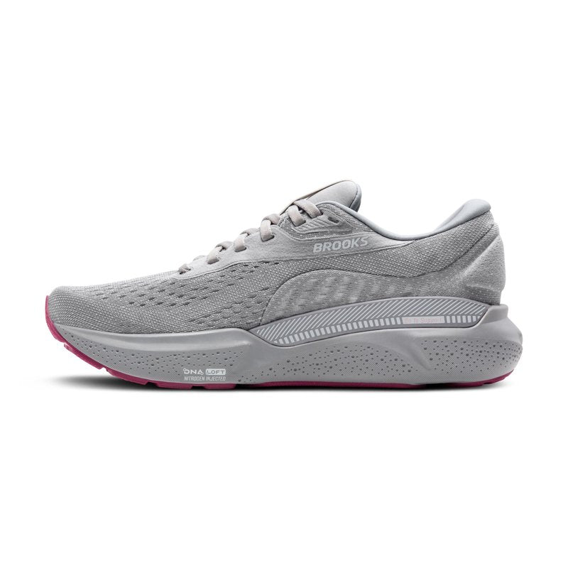 Brooks Women’s Adrenaline GTS 24 Supportive Running Shoe - Alloy/White/Zephyr - 8 Medium