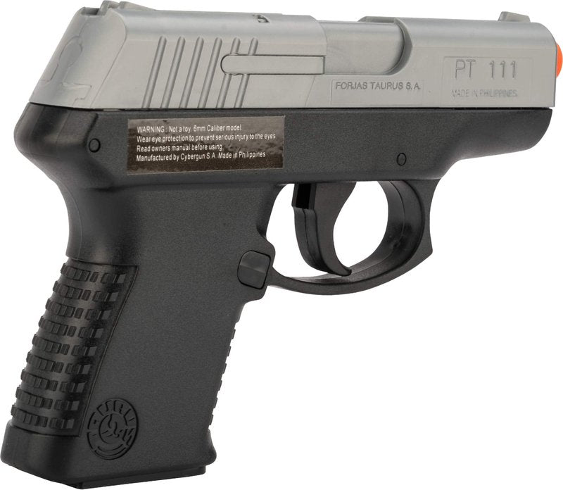Evike Airsoft - Swiss Arms Millennium PT111 Airsoft Spring Airsoft Pistol by CyberGun (Color: Two-Tone)