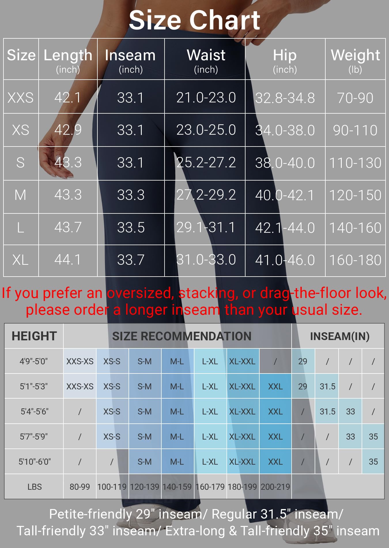 YEOREO Workout Leggings Womens No Front Seam Straight Leggings 33" High Waist Buttery Eddiy Gym Yoga Pants Dark Gray M
