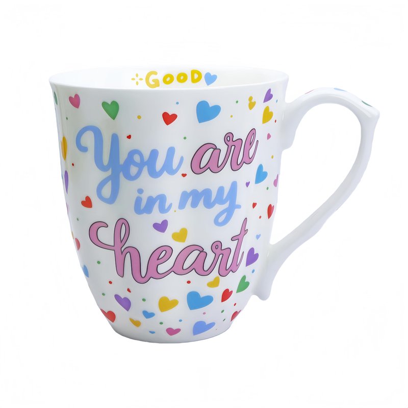 Glen Mila 13oz Cute Coffee Mug for Women Bone China Coffee Mug Cute Mugs Christmas Mugs birthday Gifts for Mom Friends
