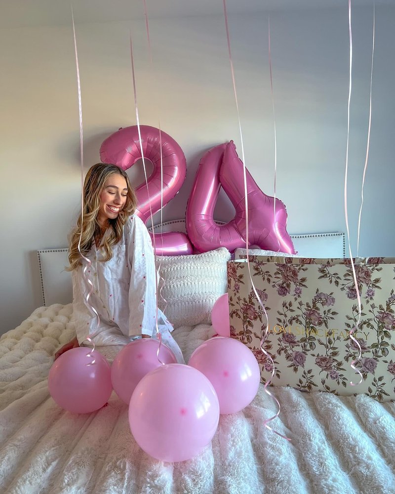 Pink 6 Balloon, Number Balloons 40 Inch, 6th Balloons for Birthday Decorations, Pink Party Supplies 6 Birthday Balloon, Number 6 Balloon