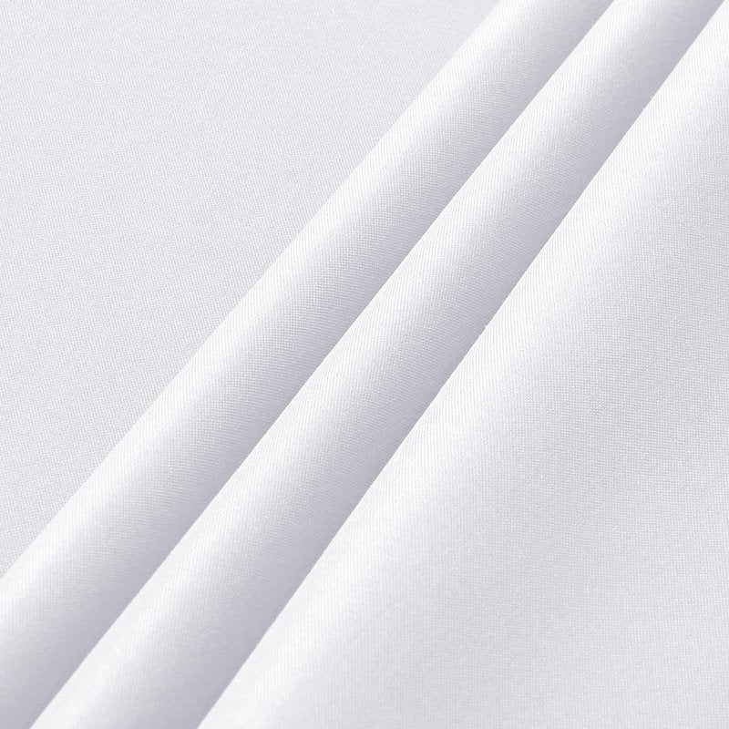 sancua 6 Pack White Tablecloth 90 x 156 Inch - Rectangle Table Cloth for 8 Feet Tables Stain and Wrinkle Resistant Washable Polyester Table Cover for Dining Wedding Banquet Party Buffet Restaurant