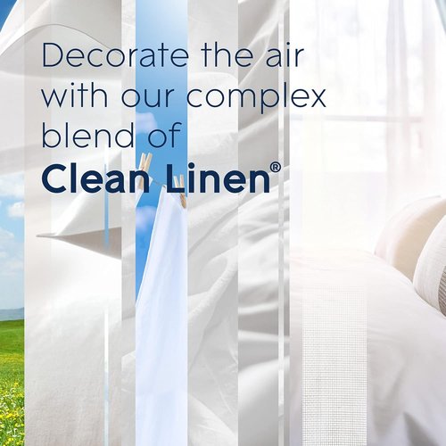 Glade PlugIns Refills Air Freshener - Clean Linen Scented Essential Oils | 6.7 Fl Oz, 10 Count