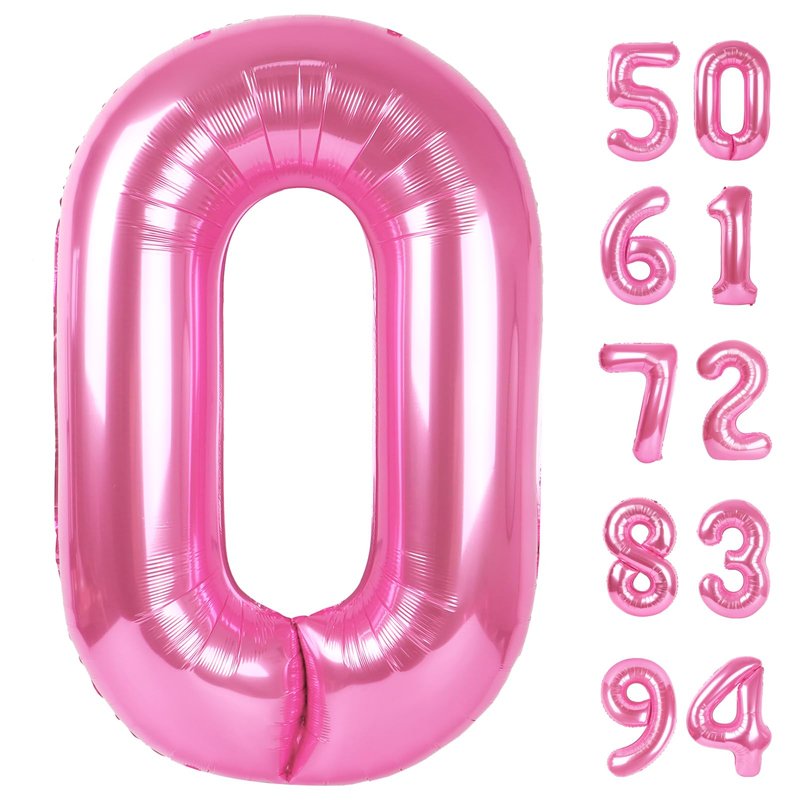 Pink Number 21 Balloons 40 inch, 21 Number Balloons, 21st Birthday Decorations, 21 Year Old Women Pink Party Supplies