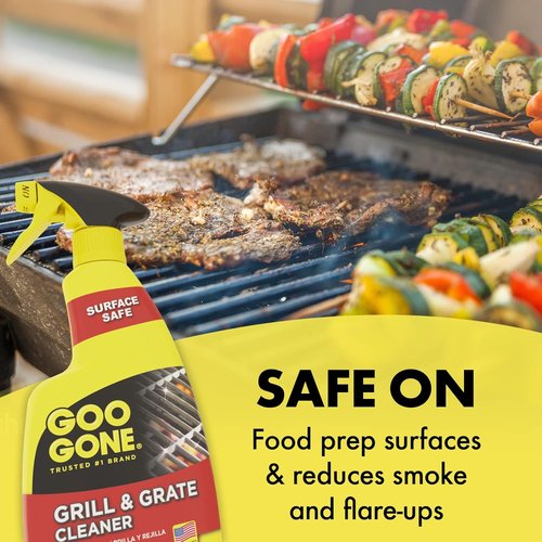Goo Gone Grill Cleaner - 24 Ounce - Effectively Cleans Cooking Grates and Racks
