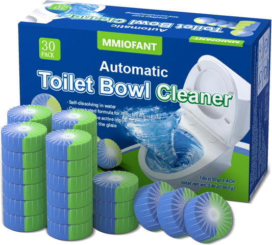 Skiennix Automatic Toilet Bowl Cleaner Tablets - Powerful Bathroom Tank Cleaner | 12-Pack