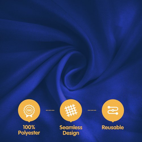 BRILLMAX 4 Pack Navy Blue Tablecloths 90 x 132 Inch for 6ft Rectangle Tables - 150 GSM Polyester Fabric, Floor Length Drop, Water, Stain & Wrinkle Resistant Cloth Cover for Wedding Reception Banquet