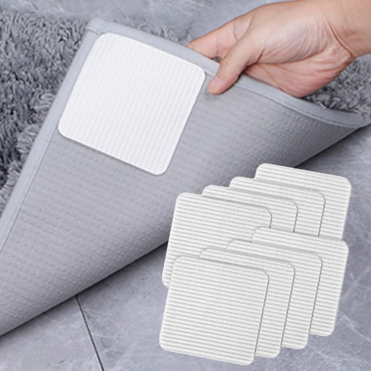 Skiennix Anti-Slip Carpet Grips - 8 Pcs Vacuum Technology Rug Pad Grippers for Hardwood Floors