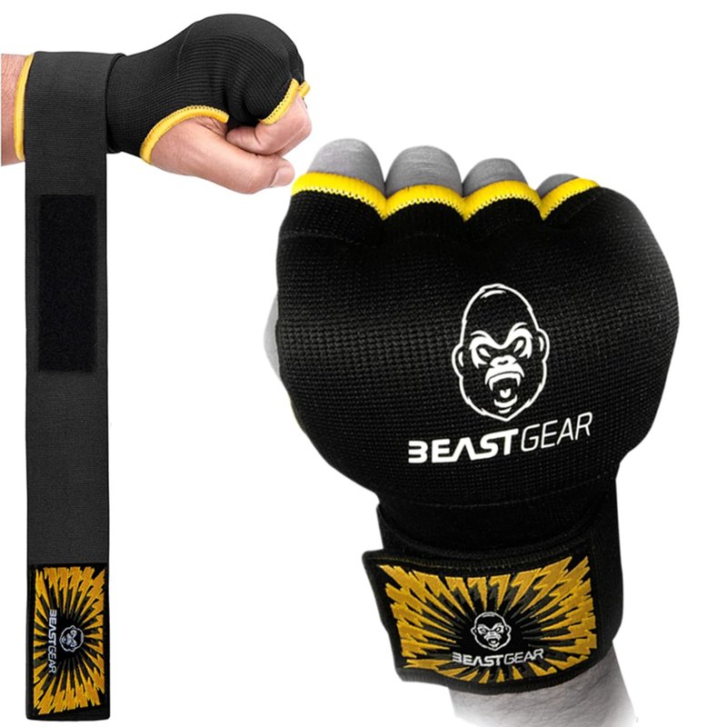Beast Gear Boxing Wraps, Gel Boxing Hand Wraps for Men & Women, 100cm Quick Wrist Wraps Boxing - MMA, Muay Thai, Kickboxing & Martial Arts Training(X-Large)