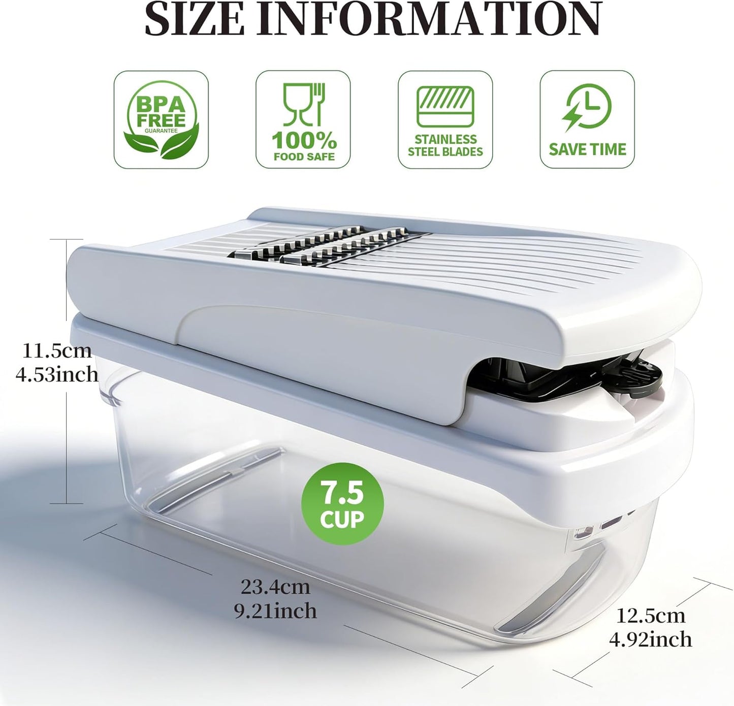 Skiennix 18-in-1 Vegetable Chopper - Versatile Mandoline Slicer with Container & Multiple Functions