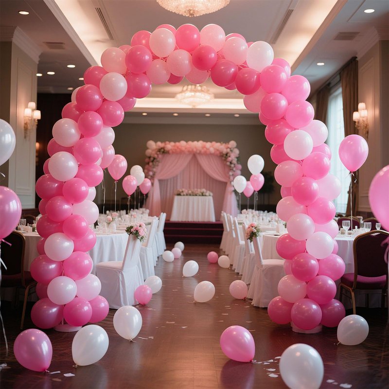 Pink Balloons Light Pink Birthday Decorations 100 Pack 12 inch Round Gender Reveal Ballons for Valentines Birthday Wedding Anniversary Baby Shower Gender Reveal Party Decoration