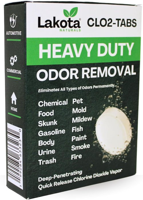 Chlorine Dioxide Fogger Kit - Professional Strength Odor Remover for Home, Car & RV | Easy-to-Use Deodorizer