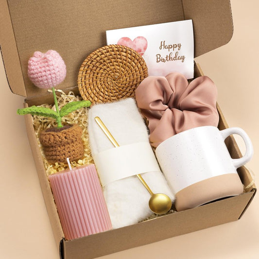 Mothers Day Gifts for Mom, Birthday Gifts for Women, Happy Birthday Gift Basket for Women, Unique Woman Birthdays Gift Box for Her Sister Wife Girlfriend Coworker Bestie Female Friendship Best Friend