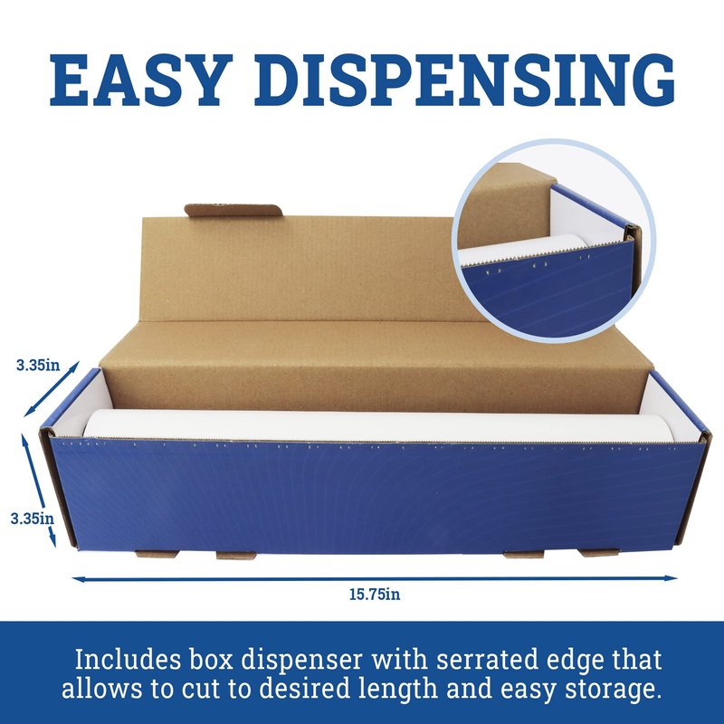 Reli. Parchment Paper Roll (15" x 250 ft) w/Dispenser Box, White | Parchment Paper for Baking & Air Fryer | Food Grade Baking Liners | Non-Stick, Cooking Liner for Grilling & Steaming