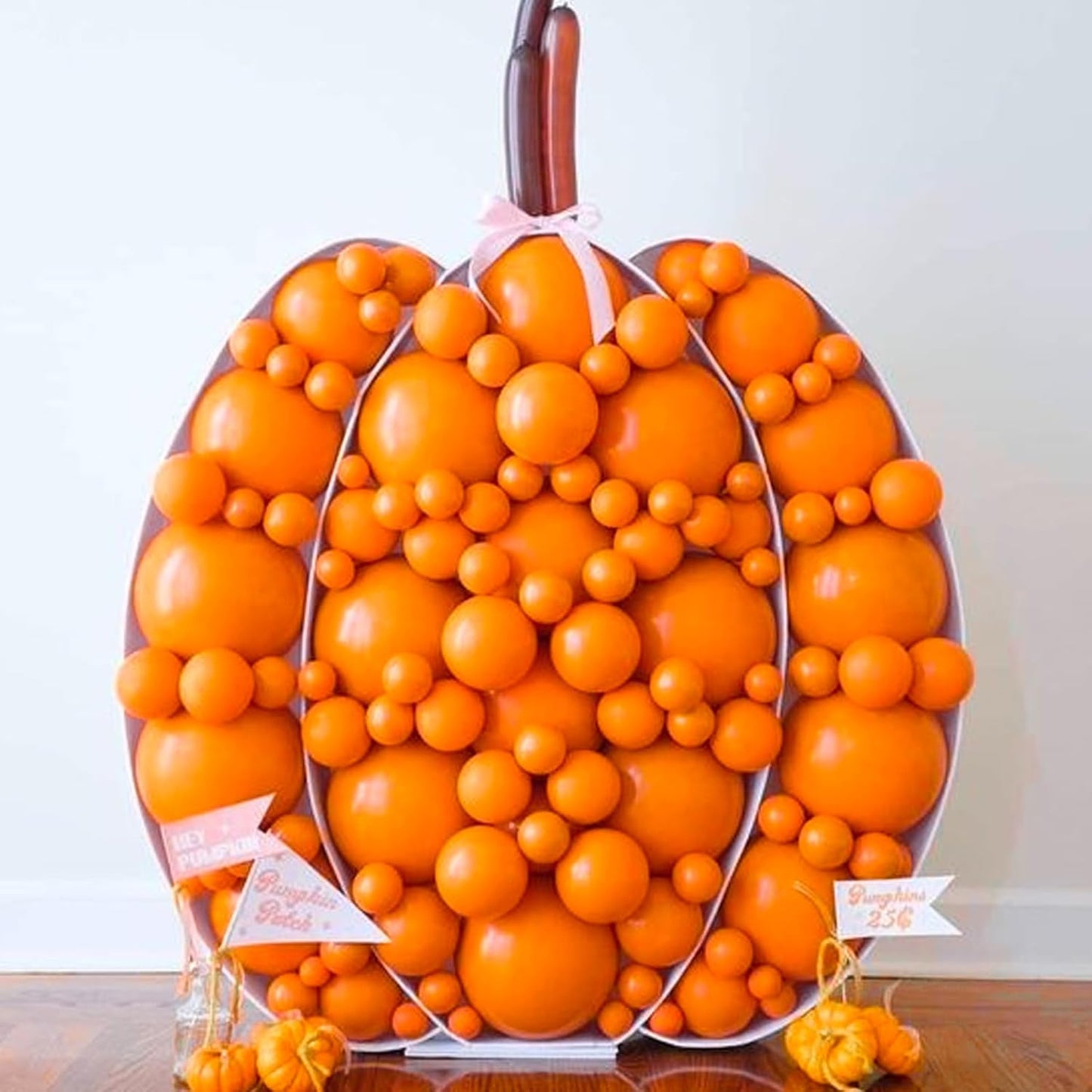 PartyWoo Orange Balloons - 152-Piece Matte Fall Balloon Arch Kit | Perfect for Thanksgiving & Baby Showers