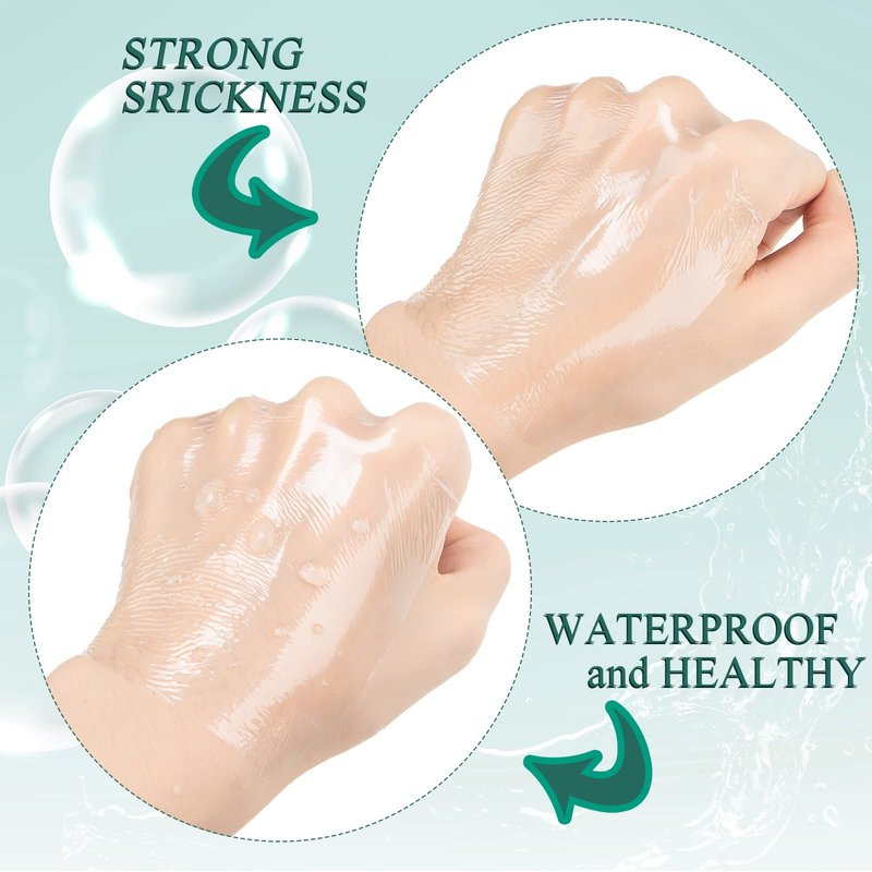 Woanger 240 Pieces Transparent Stretch Adhesive Bandage Waterproof Bandage Transparent Film Dressing Clear Waterproof Tattoo Shower Patch Film Swimming Cover, 6 Sizes