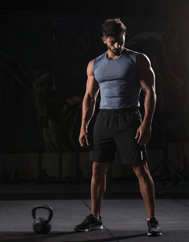 COOFANDY Mens Workout Athletic Shorts 7 inch Inseam Quick Dry Hiking Shorts Men Lightweight Sports Gym Shorts Running Black