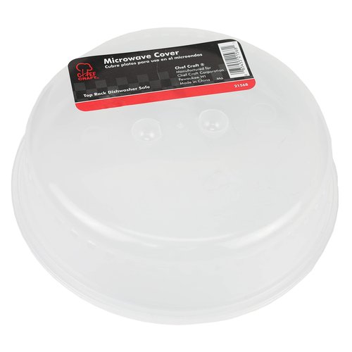 Chef Craft Classic Microwave Cover, 10 inches in diameter, Clear