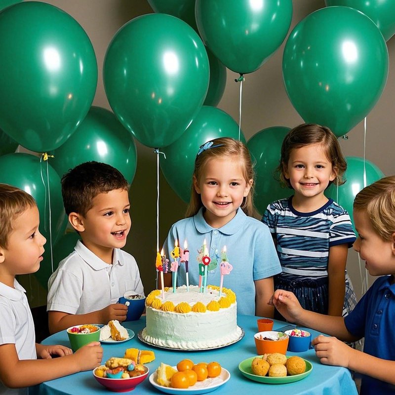 Green Balloons Dark Green Birthday Decorations 100 Pack 12 inch Round Party Balloons for Dark Green Themed Graduation Anniversary Christmas Birthday Party St Patricks Day Backdrop Decorations