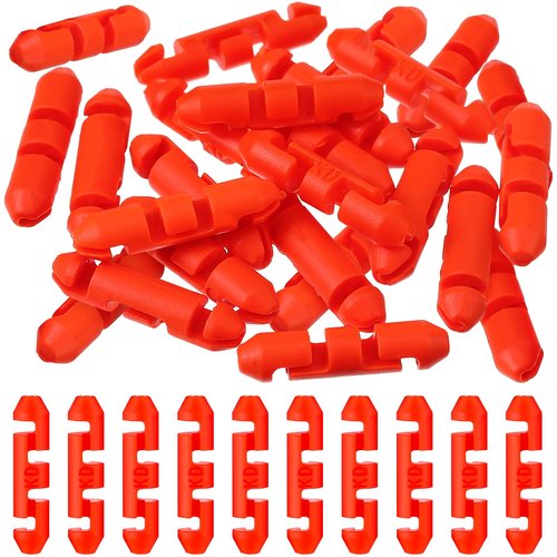 Colingmill 40 Pcs #2008-24 Auto Stopper Beads for Braided Line Auto Stop Beads Bobber Stoppers for Fishing Line Downrigger Accessories