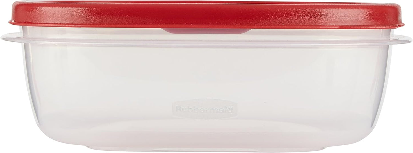Rubbermaid Easy Find Lids - 9 Cup Food Storage Container in Racer Red | Airtight & Stackable