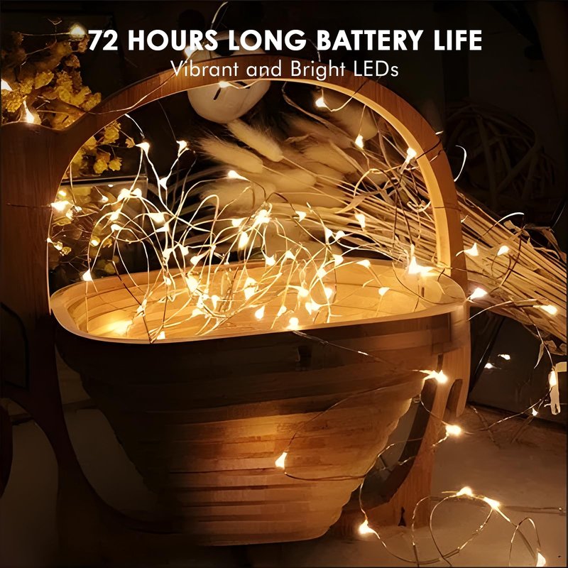 Bexdir 12 Pack Fairy Lights with Batteries,7ft 20 LED Waterproof Silver Wire String Lights, Firefly Starry Lights for DIY Mason Jars Wedding Table Centerpieces Party & Bedroom Decor (Warm White)