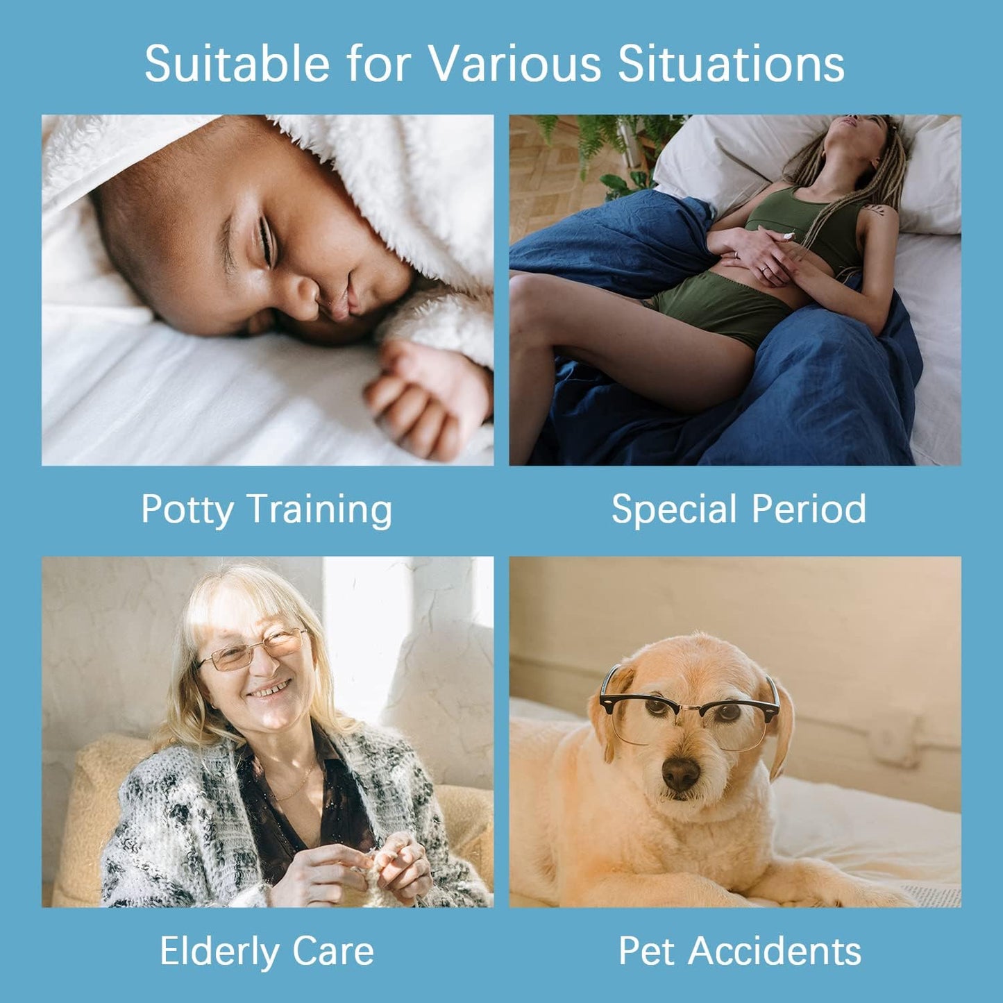 Skiennix Full Size Mattress Protector - Waterproof Zippered Cover for Kids & Pets | Fits 6-9 Inch Depth