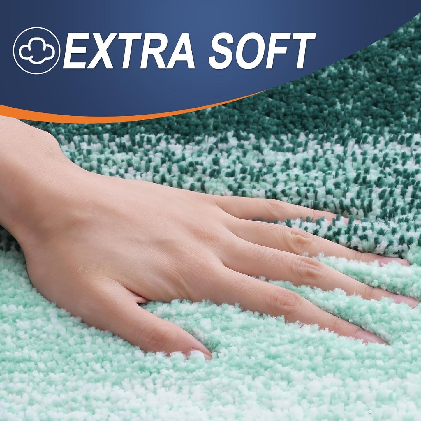 OLANLY Bathroom Rugs - Extra Soft Microfiber Mat | Quick-Dry, Washable, 34x21, Blackish Green