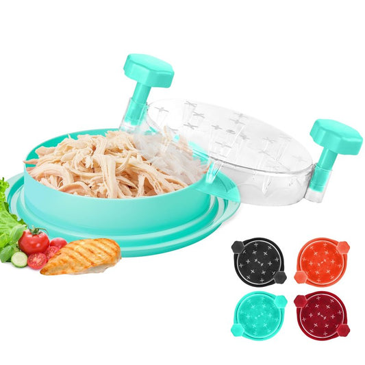 Chicken Shredder Tool Twist: 2026 Pro Food-Grade Visible Meat Shredder with Strong Anti-Slip Base, Ergonomic Handle, Chicken Breast Shredder, Suitable for Pork Beef Chicken (Green)