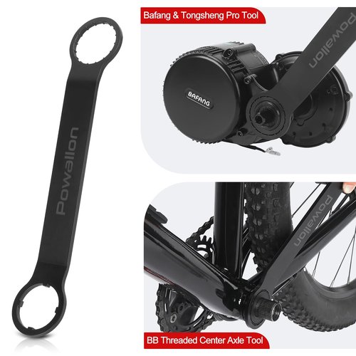 Bike Mid Drive Installation Wrench, Enhanced Removal Tool for BAFANG BBS01 BBS02 BBSHD|TONGSHENG TSDZ8 TSDZ2B Mid Motor, 1.77" Offset to Install/uninstall in One Go