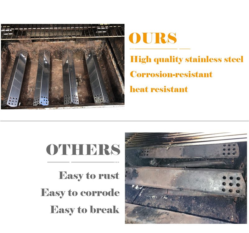 Grill Replacement Parts for Kitchenaid 720-0745A 740-0781 720-0733A Grill,BBQ Accessories for Nexgrill 720-0733 720-0709 720-0745 740-0780 Heat Plates and Burners,Stainless Steel