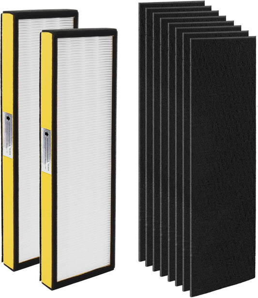 Blutoget FLT4825 Filter B Replacement - Compatible with G-Guardian Air Purifiers | 2 H13 Filters & 8 Carbon Pre-Filters