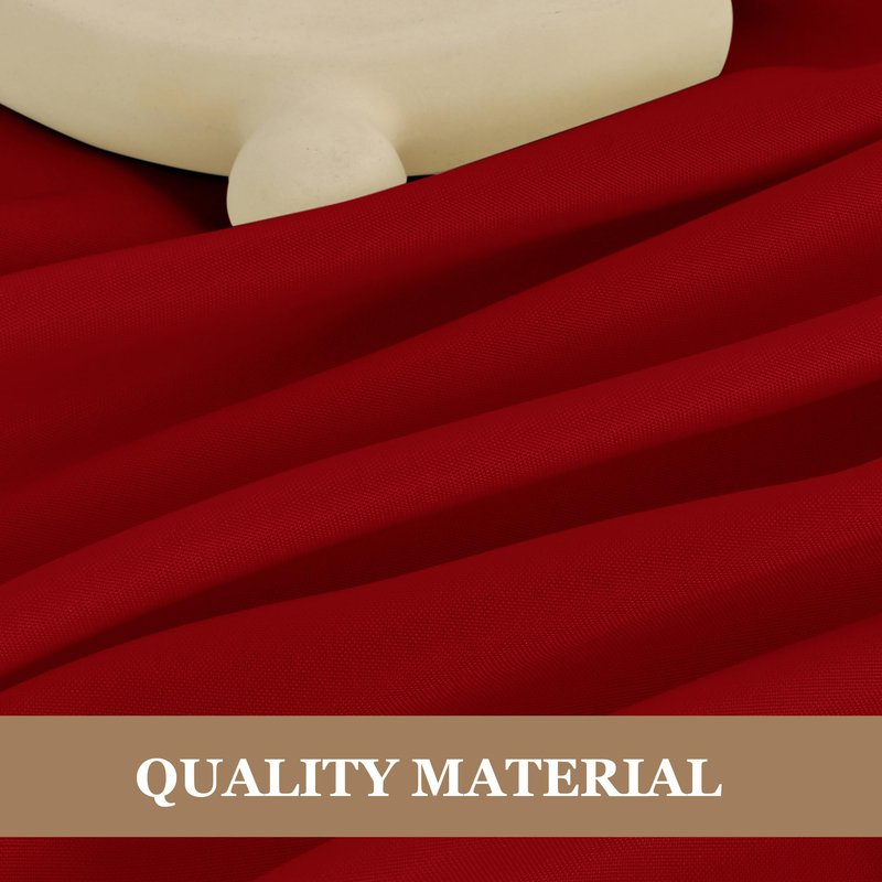 Fitable 6 Pack Red Round Table Clothes - 70 Inches in Diameter - Stain Resistant and Washable Tablecloths, Polyester Fabric Table Covers for Wedding, Party, Banquet, Gathering