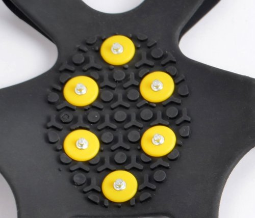 Ice Grips Traction Cleats for Shoes - Durable Slip-On with 10 Steel Studs, Extra Studs Included