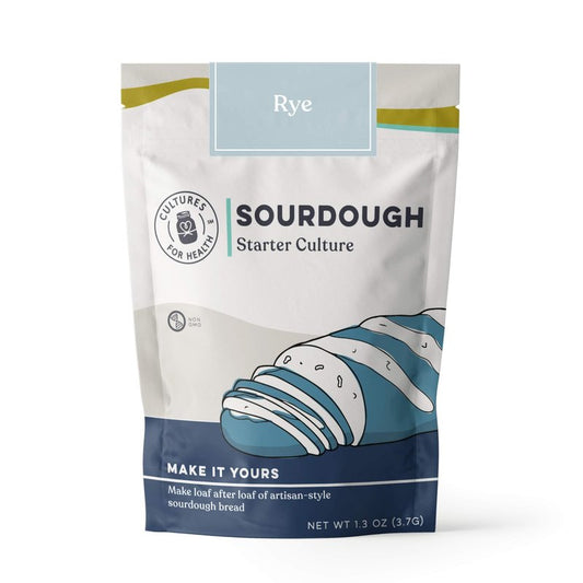 Cultures for Health Rye Sourdough Starter | Heirloom Style Dehydrated Culture for Baking Artisan Bread | DIY English Muffins, Noodles, Waffles, & More | Non-GMO Prebiotic Sourdough Bread